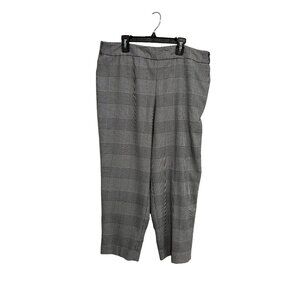 Worthington Womens Plaid Pull-On Pants Size 14